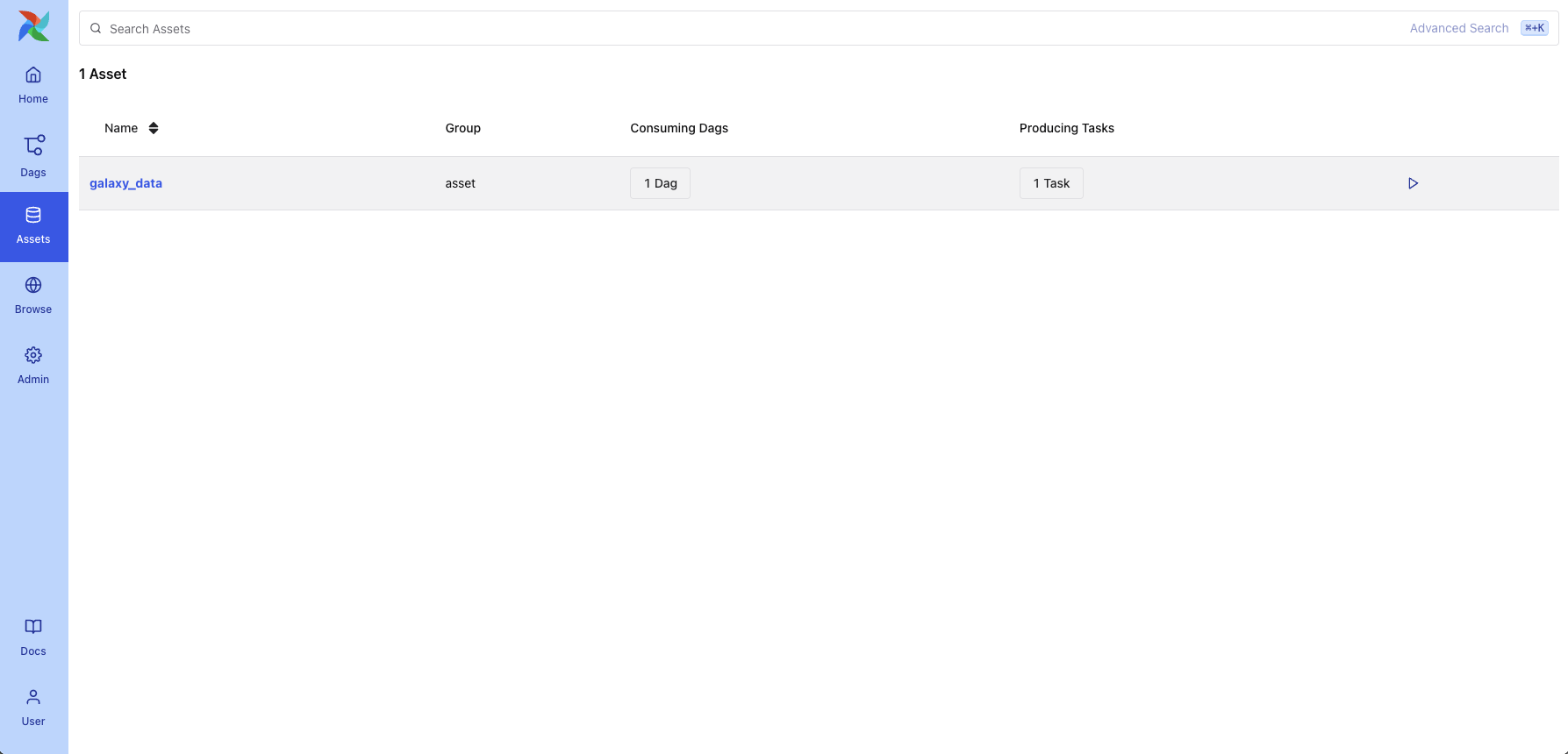 Example Asset View
