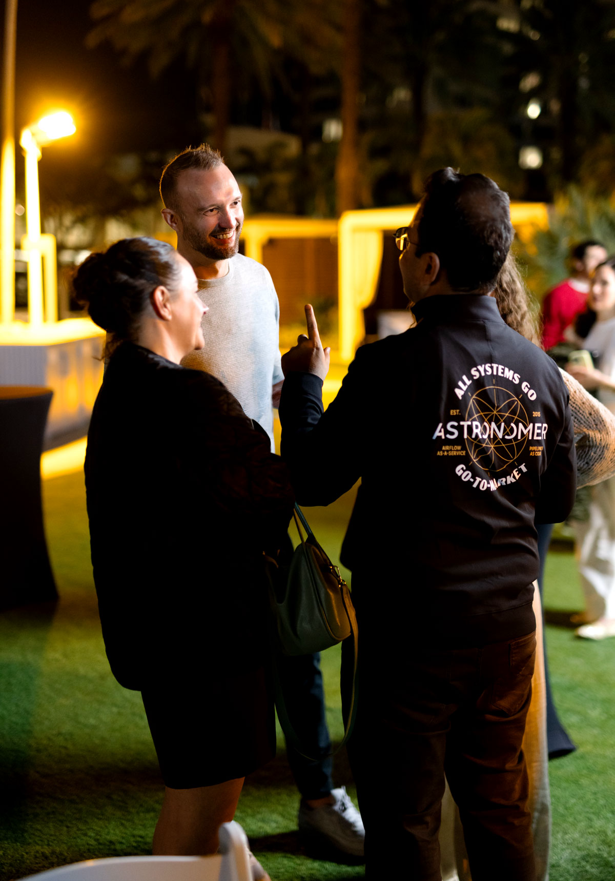 Astronomer team members at an event
