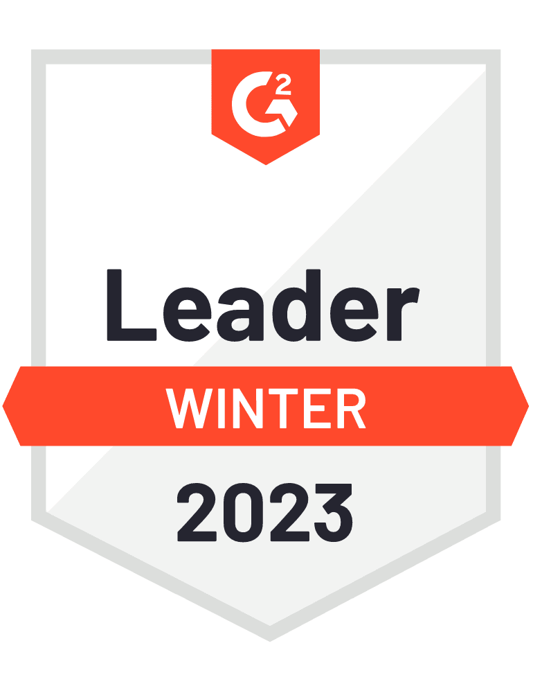 G2Crowd Winter 2023 Platform Leader