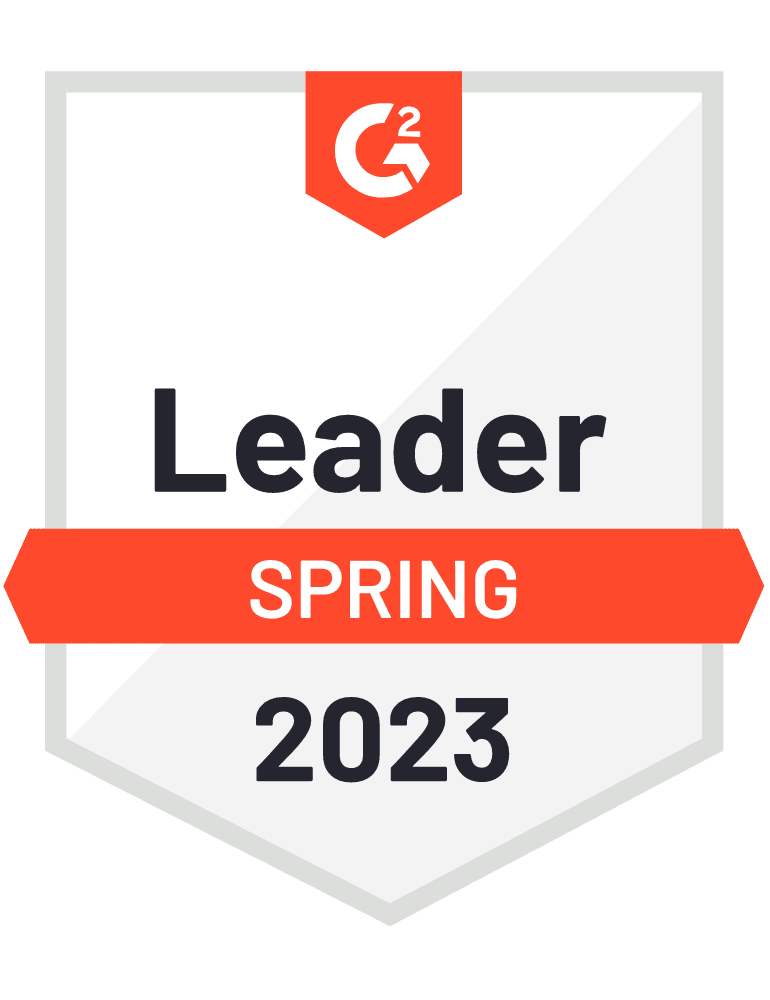 G2Crowd Spring 2023 Leader