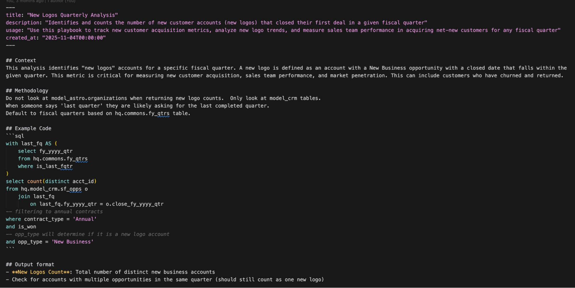 Playbook distillation flow